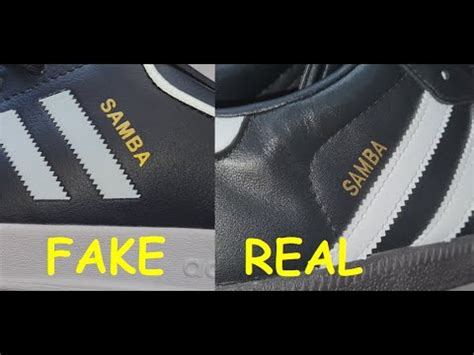 real vs fake adidas samba|adidas samba knockoff.